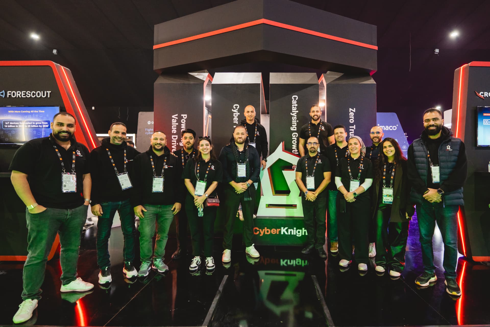CyberKnight team at the GISEC stand
